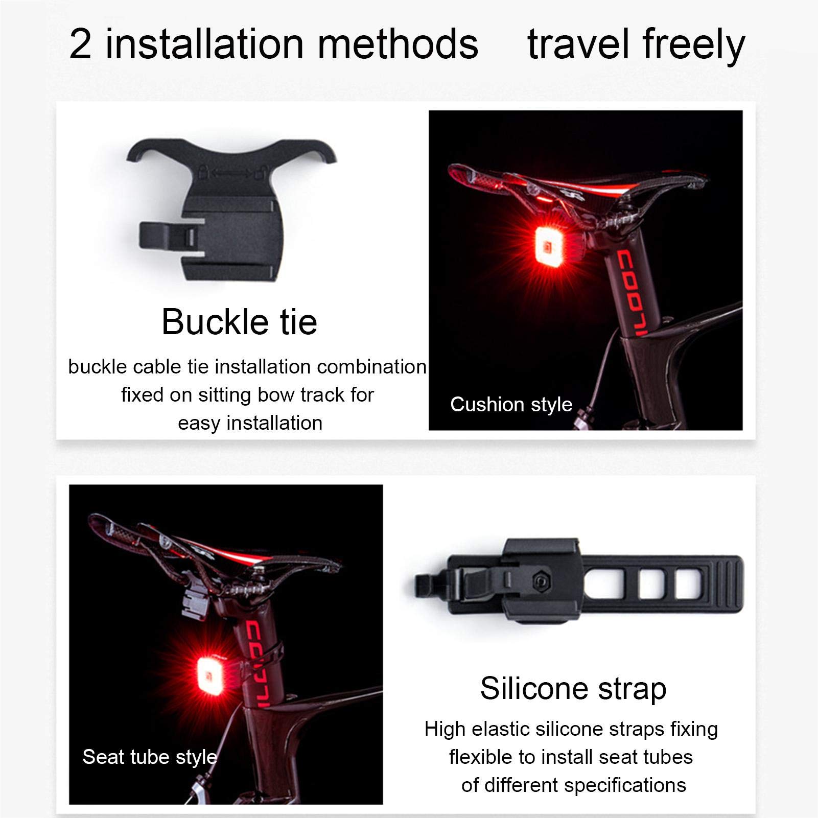 Amazon | 自転車 テールライト ライト スマートブレーキ警告 usb